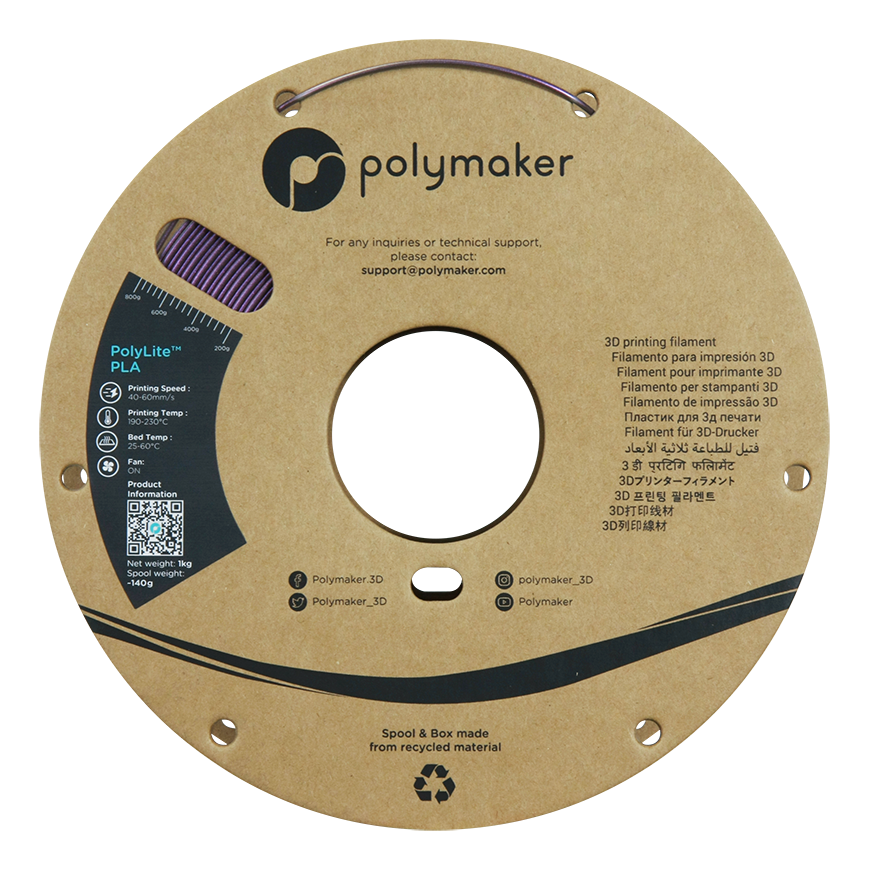 Polymaker PolyLite PLA Starlight - 1kg - 1.75mm - Nebula – 3