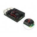 Lonten Technology justPi dėklas Raspberry Pi 4B - aliuminis su dviem ventiliatoriais - juodas - LT-4B02 Lonten Technology justPi dėklas Raspberry Pi 4B - aliuminis su dviem ventiliatoriais - juodas - LT-4B02