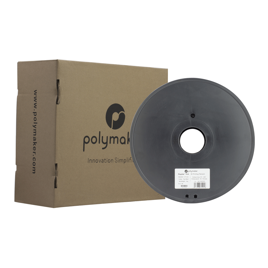 Polymaker PolyLite PLA - 3kg - 1.75mm - Black – 3