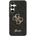 Guess Fixed Glitter Big 4G Metal Logo Samsung Galaxy S25 phone case black Guess Fixed Glitter Big 4G Metal Logo Samsung Galaxy S25 phone case black