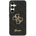 Guess Fixed Glitter Big 4G Metal Logo Samsung Galaxy S25 phone case black Guess Fixed Glitter Big 4G Metal Logo Samsung Galaxy S25 phone case black
