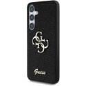 Guess Fixed Glitter Big 4G Metal Logo Samsung Galaxy S25 dėklas telefonui juodos spalvos Guess Fixed Glitter Big 4G Metal Logo Samsung Galaxy S25 dėklas telefonui juodos spalvos