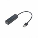 Deltaco UH-734 хаб-разветвитель USB 3.2 Gen 1 (3.1 Gen 1) Type-A 5000 Мбит/с Черный Deltaco UH-734 хаб-разветвитель USB 3.2 Gen 1 (3.1 Gen 1) Type-A 5000 Мбит/с Черный