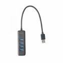 Deltaco UH-734 keskitin USB 3.2 Gen 1 (3.1 Gen 1) Type-A 5000 Mbit/s musta Deltaco UH-734 keskitin USB 3.2 Gen 1 (3.1 Gen 1) Type-A 5000 Mbit/s musta