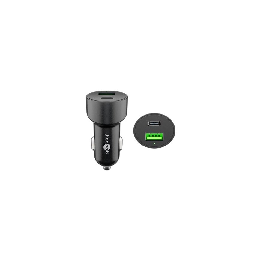 Goobay 39908 mobile device charger Smartphone, Tablet Black Cigar lighter Fast charging Auto