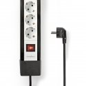 Nedis EXS103F1PRO pikendusjuhe 3 m 10 vahelduvvoolu kontakt Hoonesisene Must, Valge Nedis EXS103F1PRO pikendusjuhe 3 m 10 vahelduvvoolu kontakt Hoonesisene Must, Valge