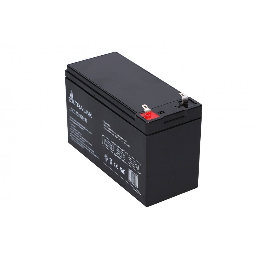 Extralink AGM 12V 7.2Ah - Batterie - 7.200 mAh Noslēgts svina skābju (VRLA) 7,2 ampērstunda – 3
