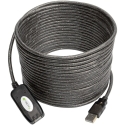 Techly IUSB-REP10TY USB-kaapeli USB 2.0 10 m USB A musta