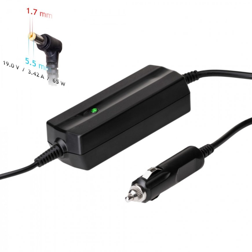 Akyga Car notebook power supply Dedicated AK-ND-34 19V/3.42A 65W 5.5x1.7 mm ACER strāvas adapteris &