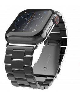 Swissten Metal Band for Apple Watch 38-40mm Black - 8595217477254 Kellarihm