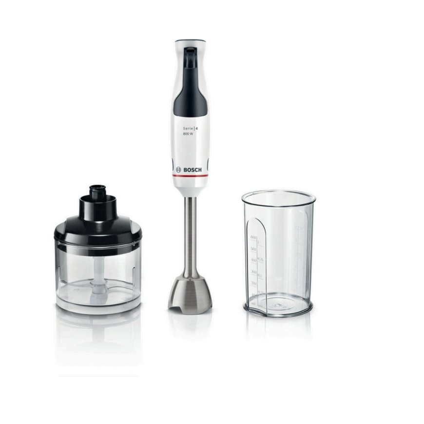 Bosch Serie 4 MSM4W420 blender 0.6 L Immersion blender 800 W Black, Transparent, White