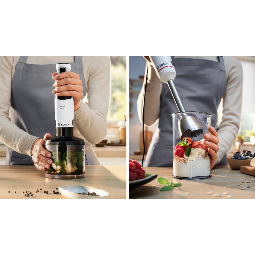 Bosch Serie 4 MSM4W420 blender 0.6 L Immersion blender 800 W Black, Transparent, White – 5
