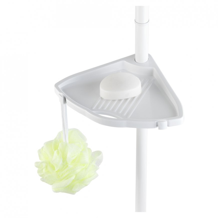WENKO Compact kylpyhuoneen seinähyllyt Alumiini, Muovi – 4