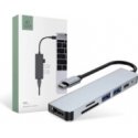 Tech-Protect HB07 HUB Adapter 2in1 HDMI 4K 60HZ - gray Tech-Protect HB07 HUB Adapter 2in1 HDMI 4K 60HZ - gray