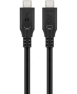 Goobay 74197 USB-kaapeli USB4 Gen 2x2 2 m USB C musta