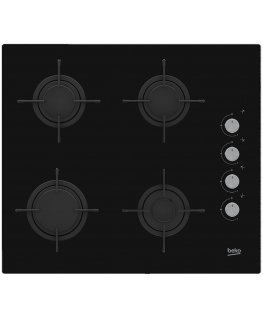 Beko HILG64120S viryklė Juoda Įmontuoti 60 cm Dujinė 4 zone(s)