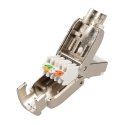 Extralink TOOLLESS RJ45 CAT.6A PLUG 1 Metālisks