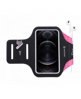 Swissten SV0155231010 mobile phone case 15.2 cm (6") Armband case Pink