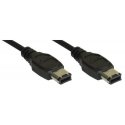 InLine FireWire M-M 5m 6-p Black InLine FireWire M-M 5m 6-p Black