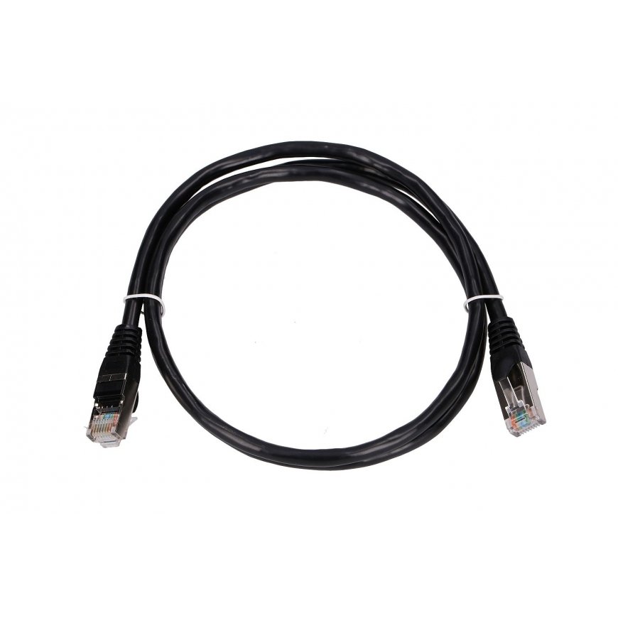Extralink EX.7607 verkkokaapeli musta 1 m Cat5e F/UTP (FTP)