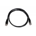 Extralink EX.7607 tinklo kabelis Juoda 1 m Cat5e F/UTP (FTP)