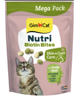 Treats for cats - GimCat NUTRI BIOTIN BITES SEEALGE 425gr