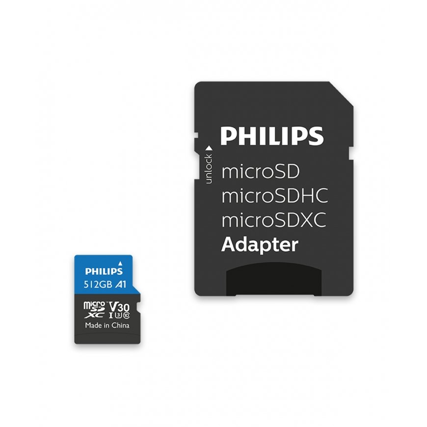 Philips FM51MP65B/00 zibatmiņa 512 GB MicroSDHC