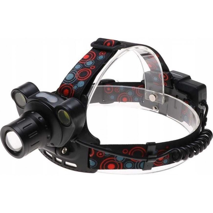 Tiross Rechargeable Headlamp 10W CREE LED + 2x1W COB LED, Focusable Beam