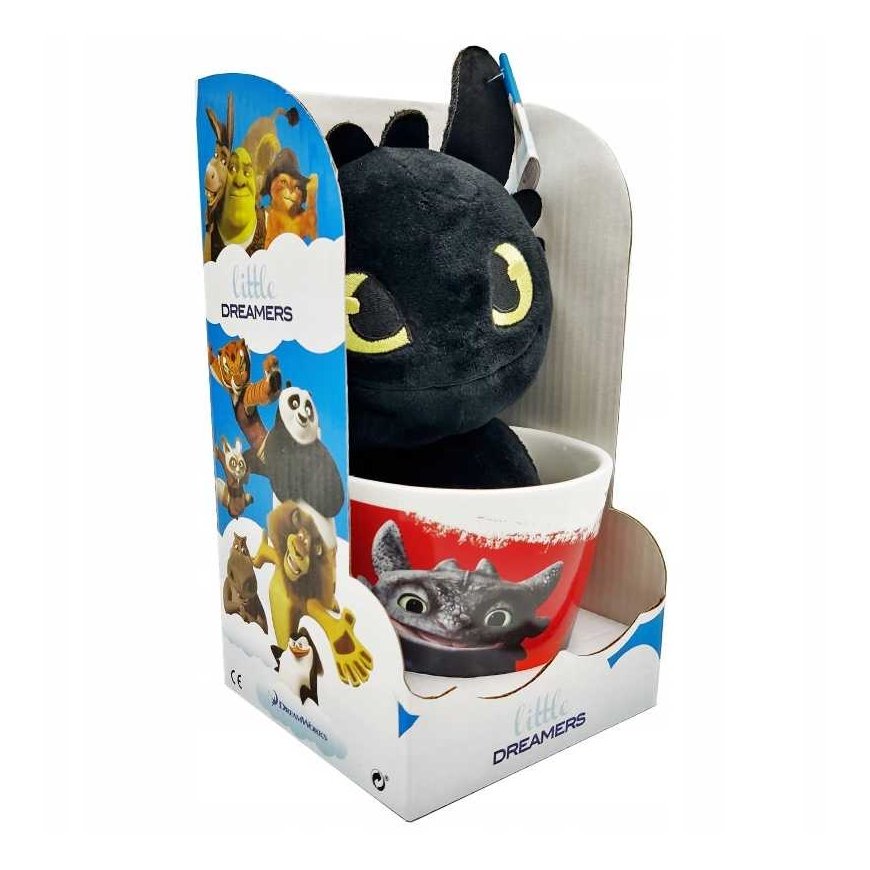 Dreamworks Animation Soft Toy How to Train Your Dragon Toothless Mug, 18cm – 2