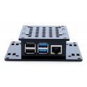 Gravlaser Case for Raspberry Pi 4B VESA v2 monitor mount - black Gravlaser Case for Raspberry Pi 4B VESA v2 monitor mount - black