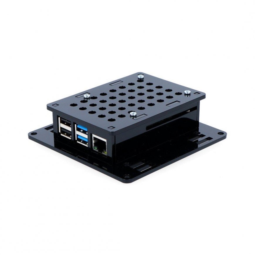 Gravlaser Dėklas skirtas Raspberry Pi 4B VESA v2 monitoriaus tvirtinimui - juodas – 5