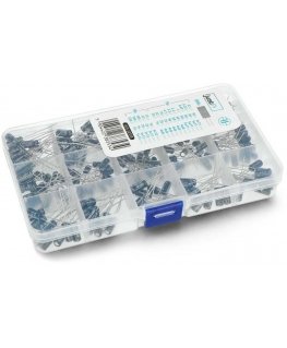 THT electrolytic capacitor set - 200 pcs - justPi