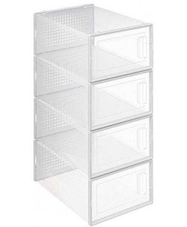 5five Simply Smart STAK transparent shoe boxes, 4 pcs.