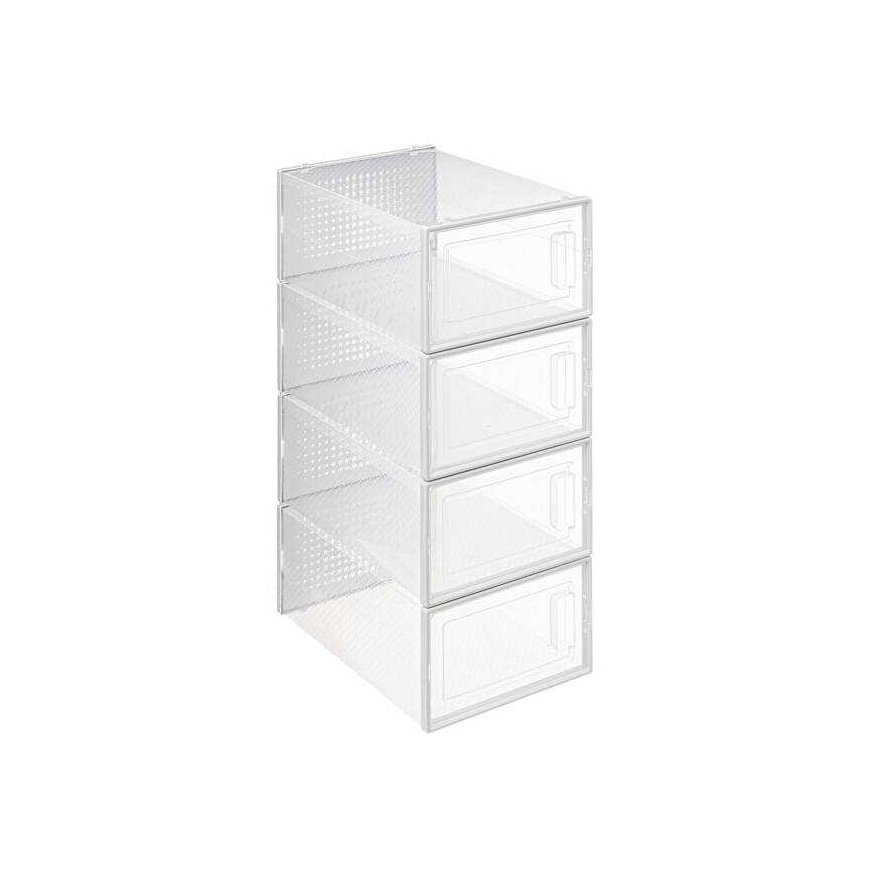 5five Simply Smart STAK transparent shoe boxes, 4 pcs.