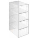 5five Simply Smart STAK permatomos batų dėžutės, 4 vnt 5five Simply Smart STAK permatomos batų dėžutės, 4 vnt