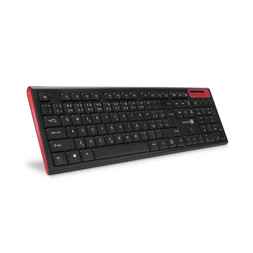 Connect IT CKB-3000-CS keyboard Universal RF Wireless Black, Red
