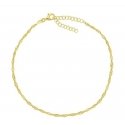 Brilio Silver Brilio Silver Timeless gold-plated sock chain Lambáda ANK102Y Brilio Silver Brilio Silver Timeless gold-plated sock chain Lambáda ANK102Y