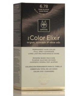 Pysyvä hiusväri Apivita MY COLOR ELIXIR, 6.78 Dark Blonde Pearly Sand