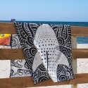 Pyyhe SHARK väri sininen yksinkertainen klassinen tyyli klassinen materiaalityyppi - tekstiiliveluuri etuosa, frotee takaosa 90x