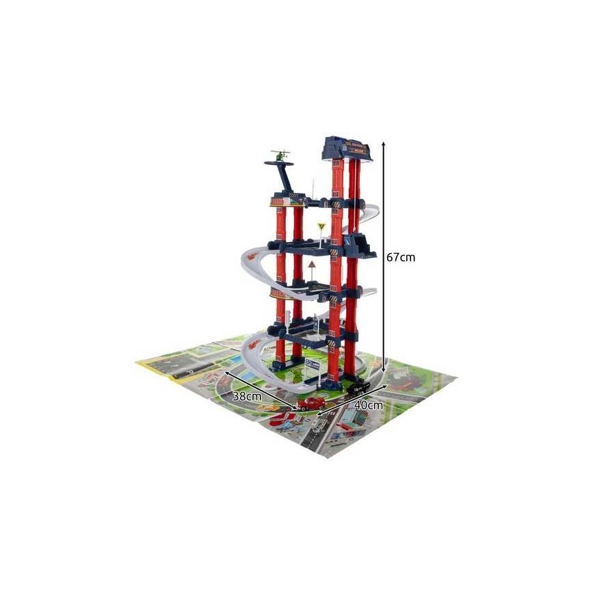 Kruzzel 4-Storey Garage with Interactive Elevator and Light and Sound Effects – 5