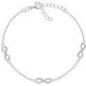 Brilio Silver Tyylikäs hopeinen rannekoru zirkoneilla Infinity BRC179W Brilio Silver Tyylikäs hopeinen rannekoru zirkoneilla Infinity BRC179W