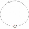 Brilio Silver Charming silver heart bracelet BRC39WRBW Brilio Silver Charming silver heart bracelet BRC39WRBW