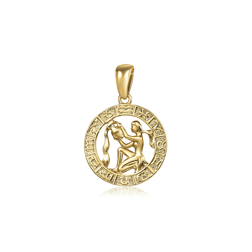 JVD Gold Plated Aquarius Pendant SVLP0713XH2GOVO