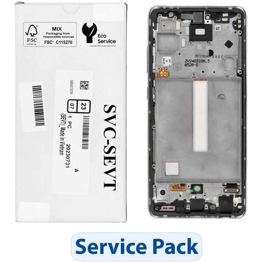 ServicePack LCD screen SAMSUNG A52S 5G A528B GH82-26861D white – 5