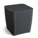 Allibert Luzon outdoor table Graphite Square shape Allibert Luzon outdoor table Graphite Square shape