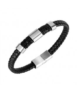 Troli Modern Men's Leather Bracelet Leather