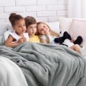 AmeliaHome Blanket SHLEEPY, 220x240 cm, color: grey/white AmeliaHome Blanket SHLEEPY, 220x240 cm, color: grey/white