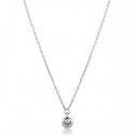 JVD Silver necklace with clear zircon SVLN0588XH2BI05 JVD Silver necklace with clear zircon SVLN0588XH2BI05