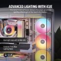 Corsair iCUE LINK LX120-R RGB Tietokonekotelo Tuuletin 12 cm Valkoinen 1 kpl
