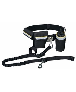 TRIXIE 1275 koiran ja kissan talutushihna 1,35 m musta, Harmaa, Keltainen Nailon Koira Hands free -hihna